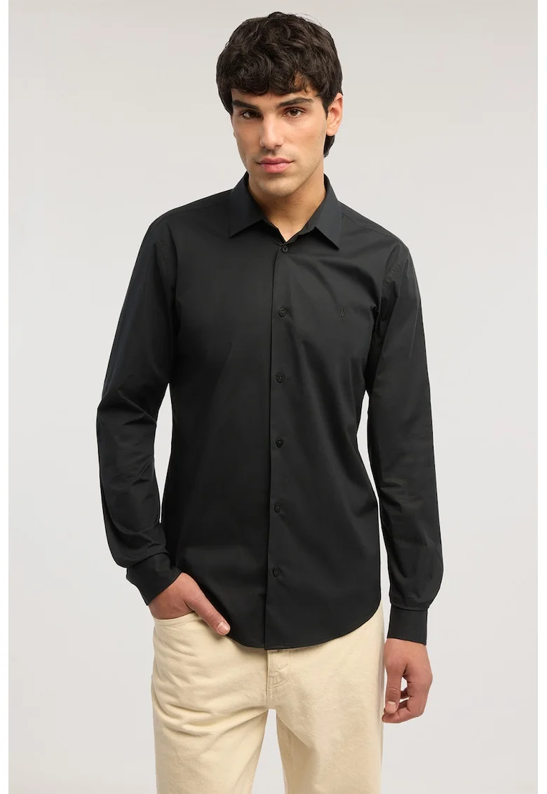 Camasa uni regular fit, Negru