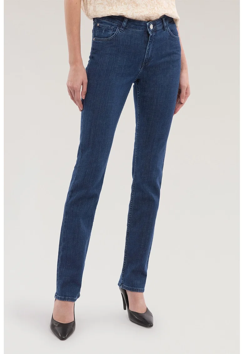 Blugi slim fit Model 130, Bleumarin