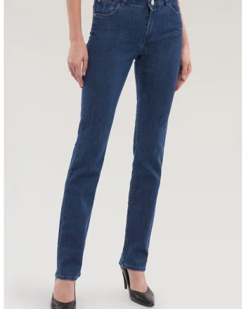 Blugi slim fit Model 130, Bleumarin