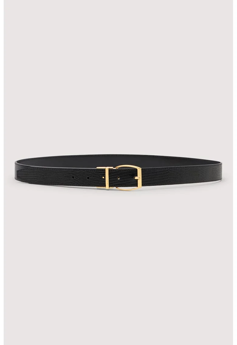 Curea skinny de piele, Negru