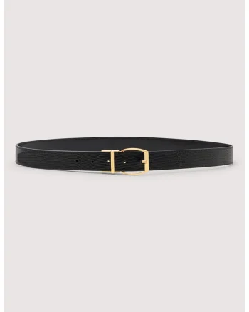 Curea skinny de piele, Negru