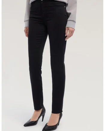 Blugi slim fit din amestec de lyocell, Negru