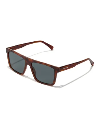 Ochelari de soare patrati cu model unisex, Maro cognac