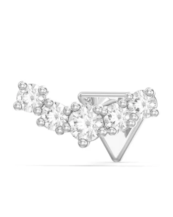 Piercing din otel inoxidabil si titanium, Argintiu
