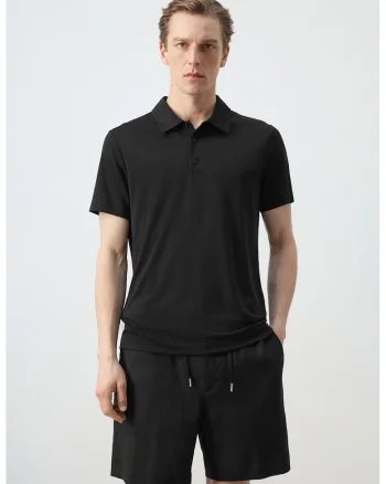 Tricou polo uni, Negru
