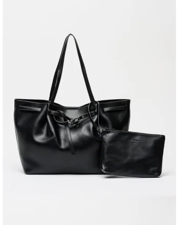 Geanta shopper cu etui interior detasabil Tessa, Negru