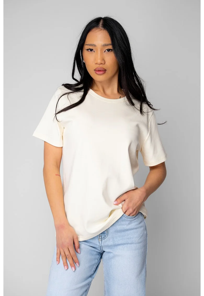 Tricou dama regular Light Yellow 20861, Galben deschis