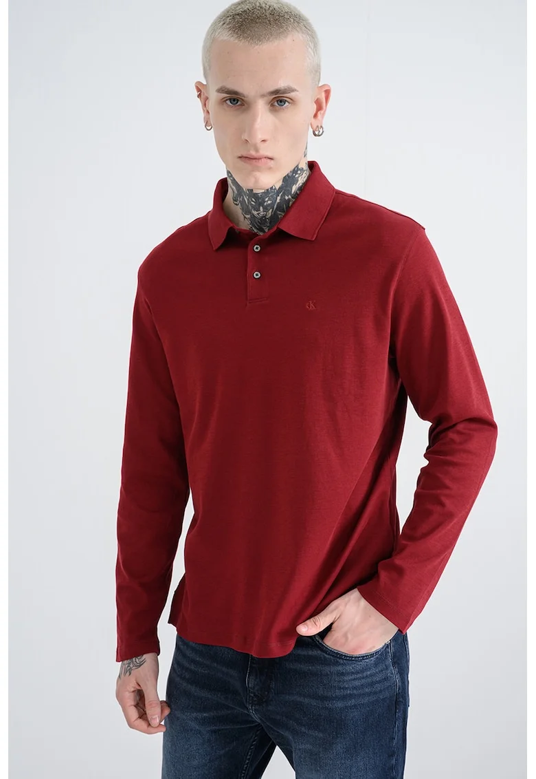 Bluza polo uni din bumbac