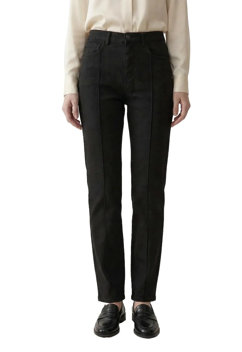 Pantaloni dama,  Denim, Negru