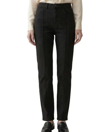 Pantaloni dama,  Denim, Negru