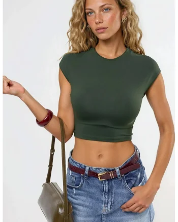 Tricou dama  kaki