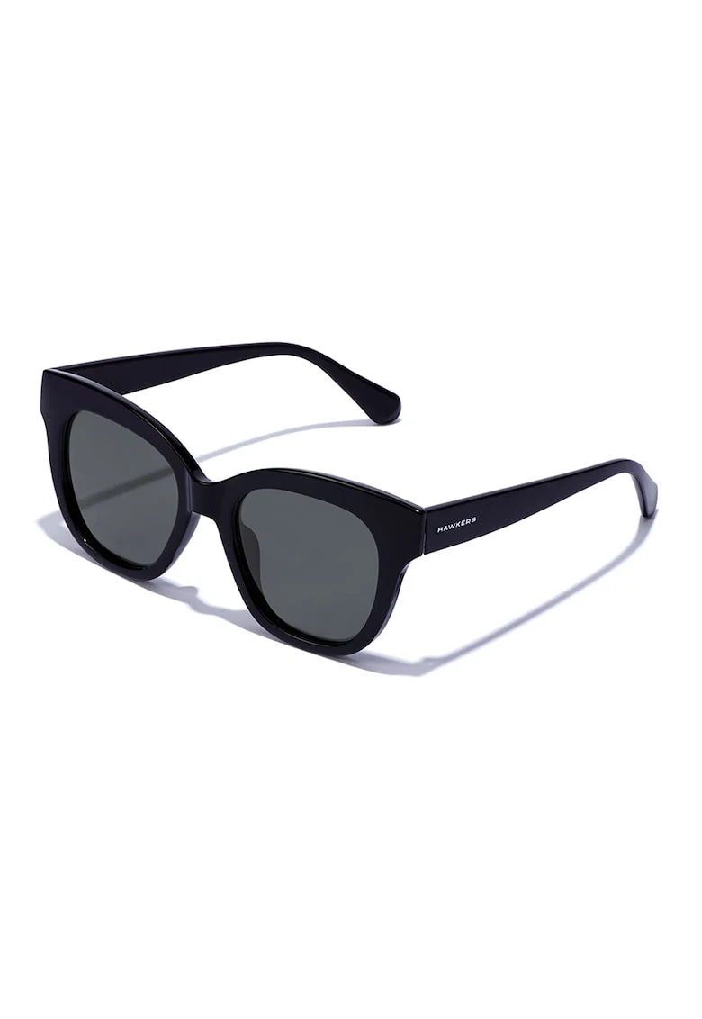 Ochelari de soare unisex polarizati cu lentile uni, Negru