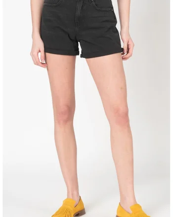 Pantaloni scurti din denim Phine, Negru