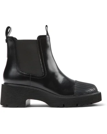 Ghete Chelsea de piele Milah 1311, Negru