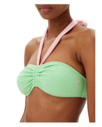 Top de baie dama,  JCITS125203, roz/verde, 96% nylon, 4% elastan