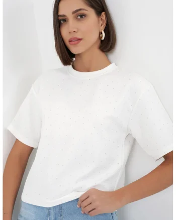 Tricou dama  alb