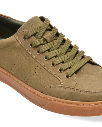 Pantofi sport EPICA verzi, 1298, din piele naturala