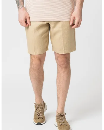 Pantaloni chino scurti de in, Bej