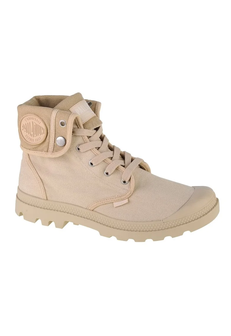 Tenisi hi-top cu varf cu pelicula de cauciuc Baggy, Bej