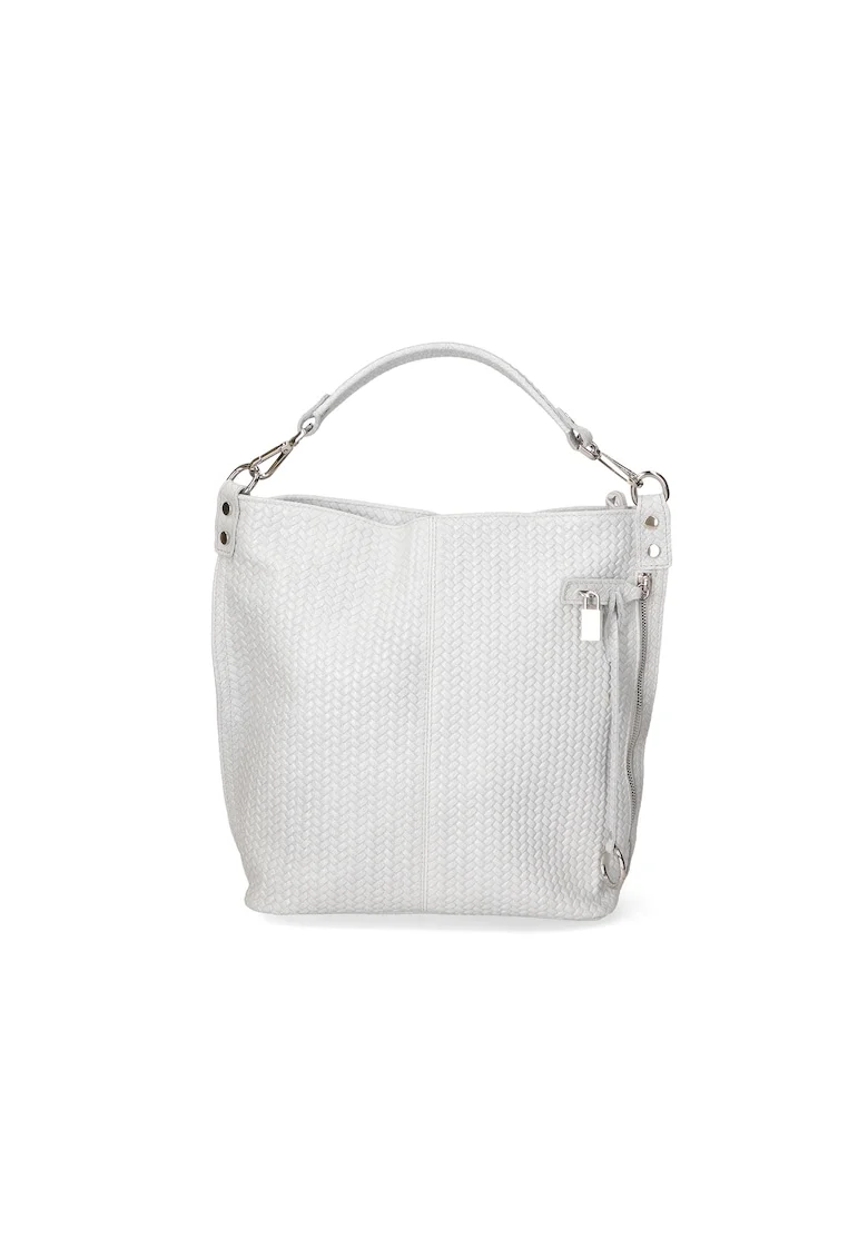 Geanta hobo cu model impletit