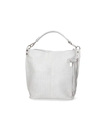 Geanta hobo cu model impletit