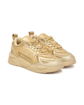 Tenisi pentru dama 305577054, Emporio Armani  Piele ecologica, Auriu