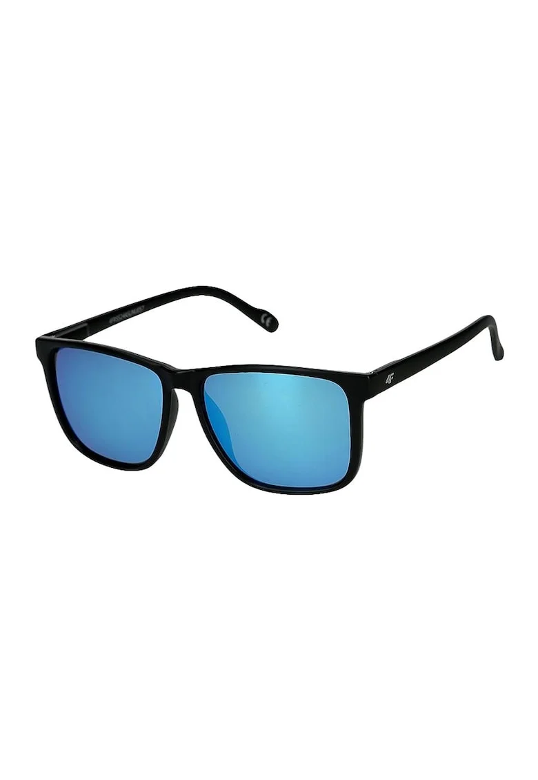 Ochelari de soare unisex  cu lentile reflectorizante, culoare neagra, dimensiune universala