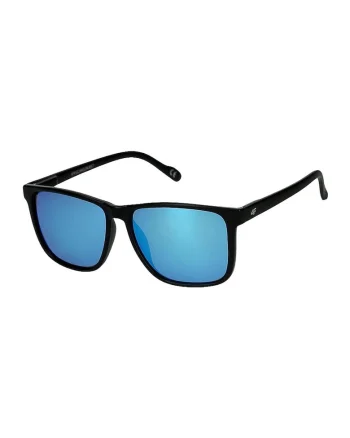 Ochelari de soare unisex  cu lentile reflectorizante, culoare neagra, dimensiune universala