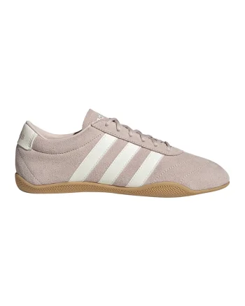 Pantofi sport Grand Court din piele intoarsa si piele, Alb/Grej