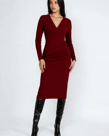 Rochie midi din tricot Selin