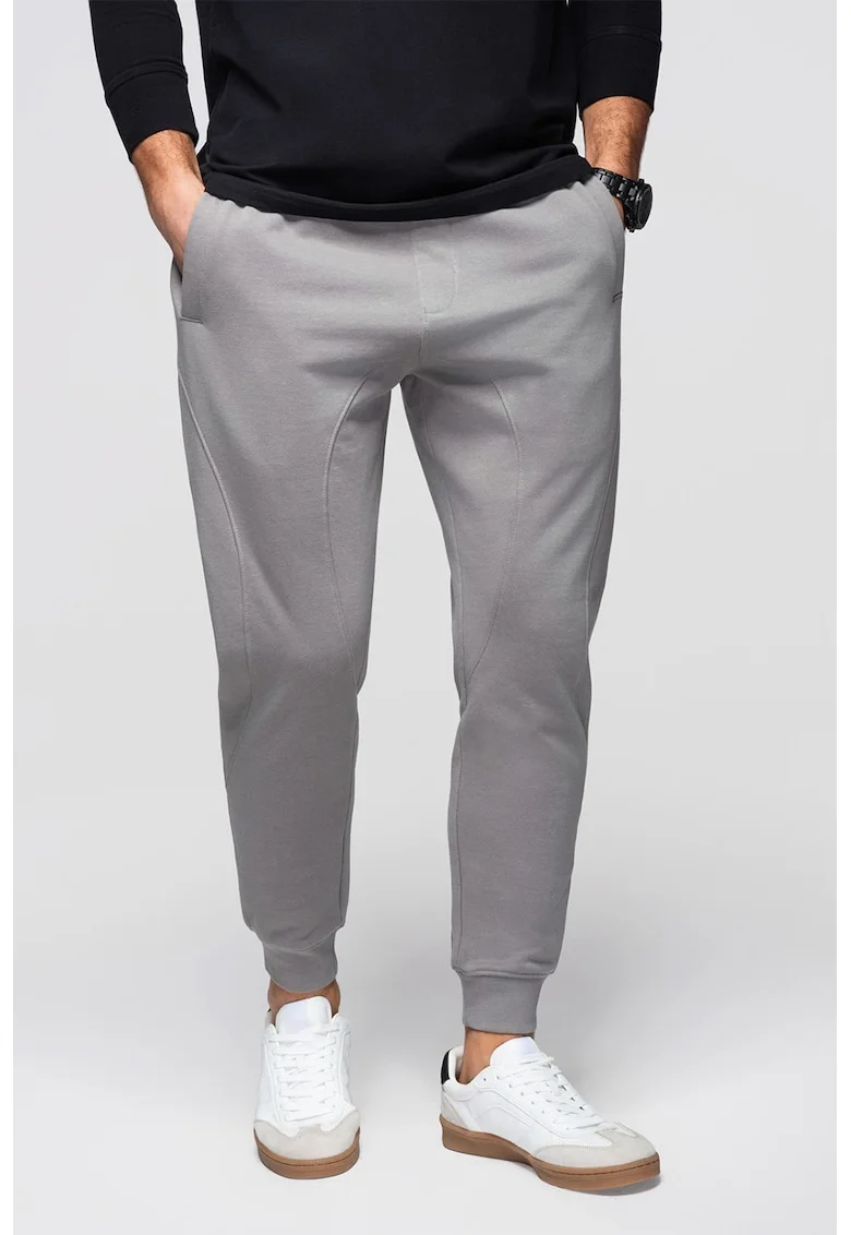 Pantaloni de trening din bumbac cu snururi de ajustare, Gri