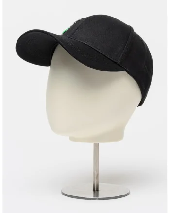 Sapca baseball cu aplicatii cu model monograma Ikon, Negru/Argintiu