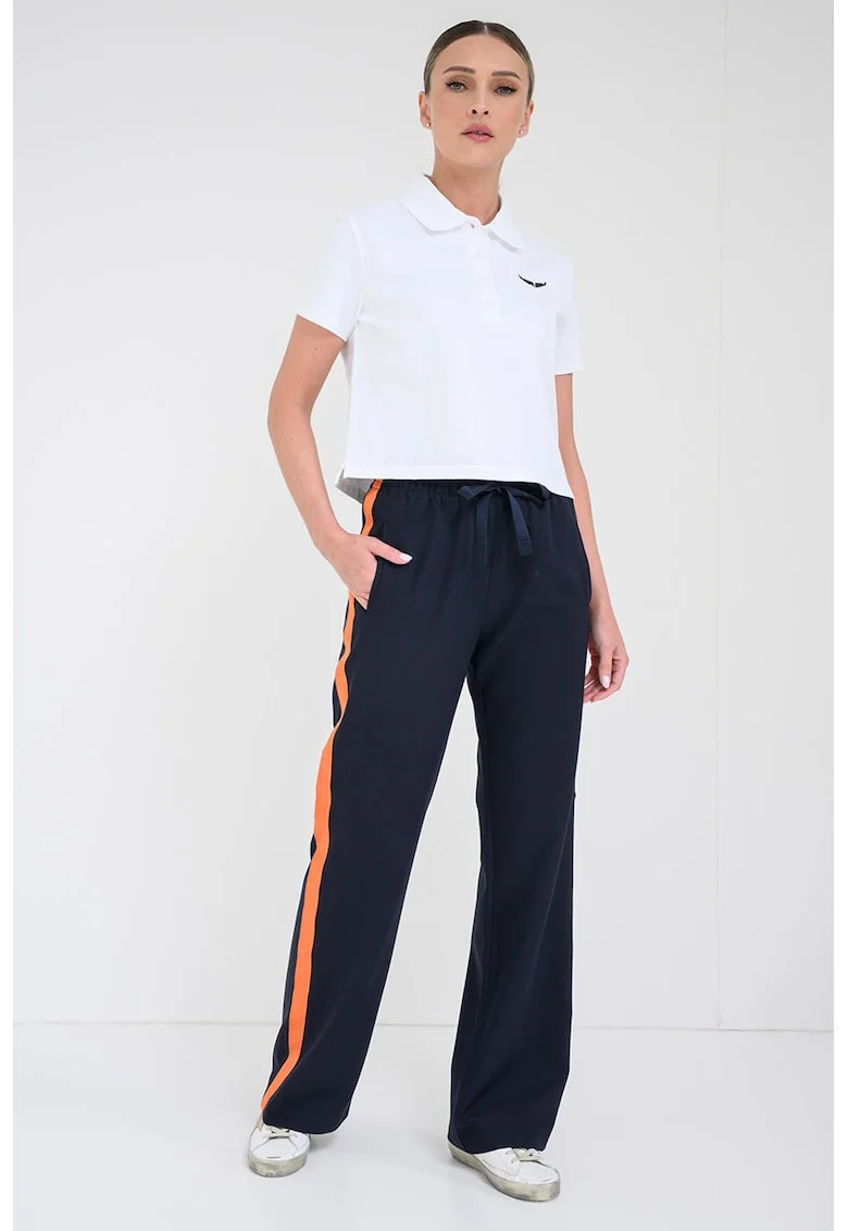 Tricou polo de bumbac, Alb optic