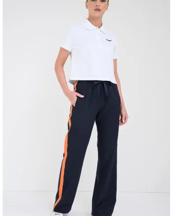 Tricou polo de bumbac, Alb optic