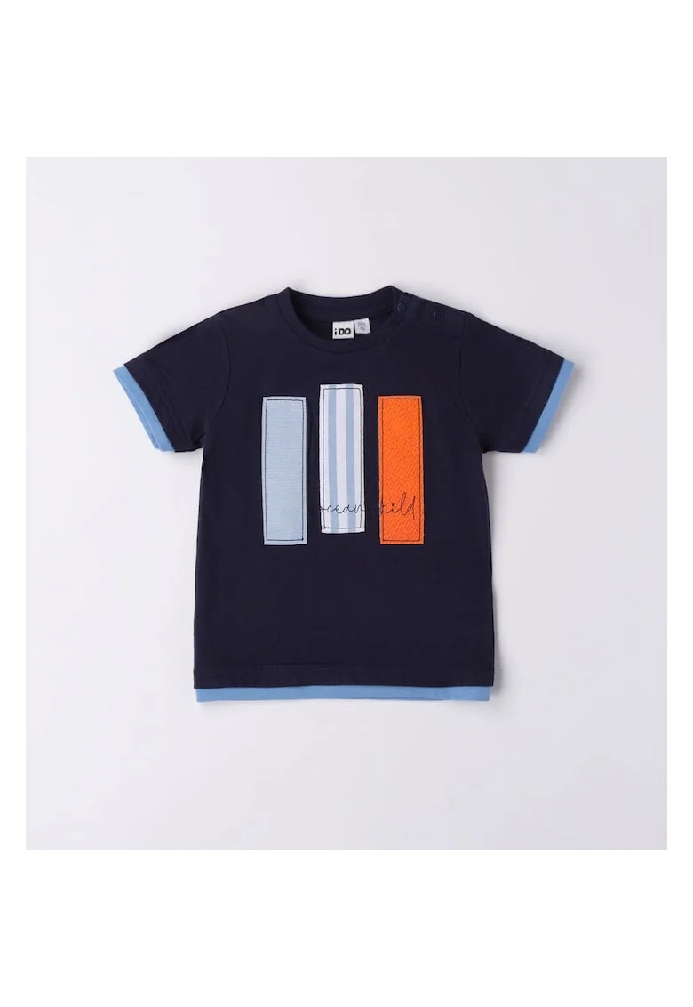 Tricou cu imprimeu pentru baiat,  4.6671, Bleumarin