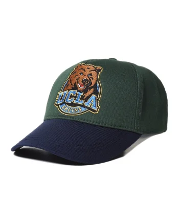 Sapca unisex cu aplicatie logo, pentru baseball Bruins, Alb optic/Verde aquamarin