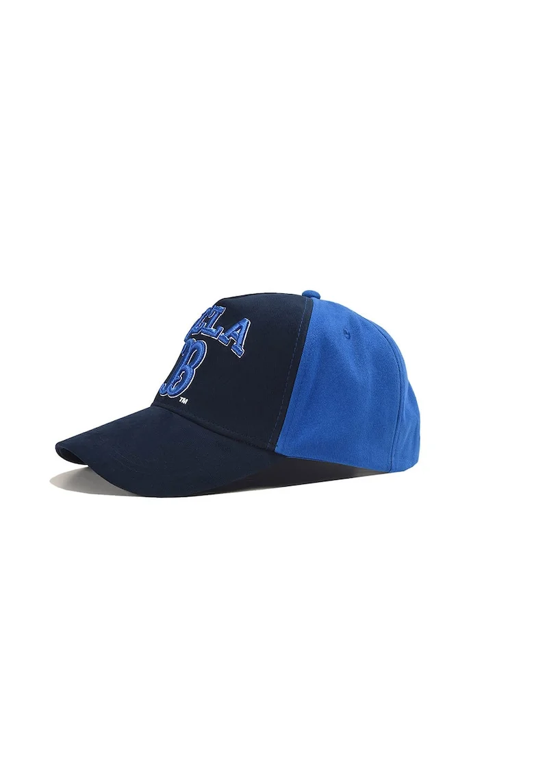Sapca unisex din bumbac cu broderie logo Malibu, Albastru/Bleumarin