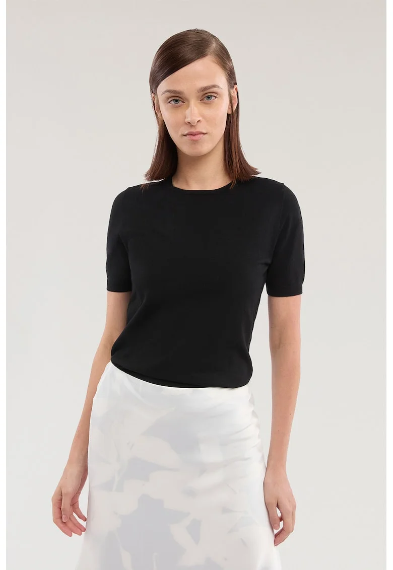 Pulover cu maneci scurte, Negru