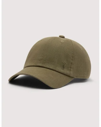 Sapca baseball din in, Verde masliniu