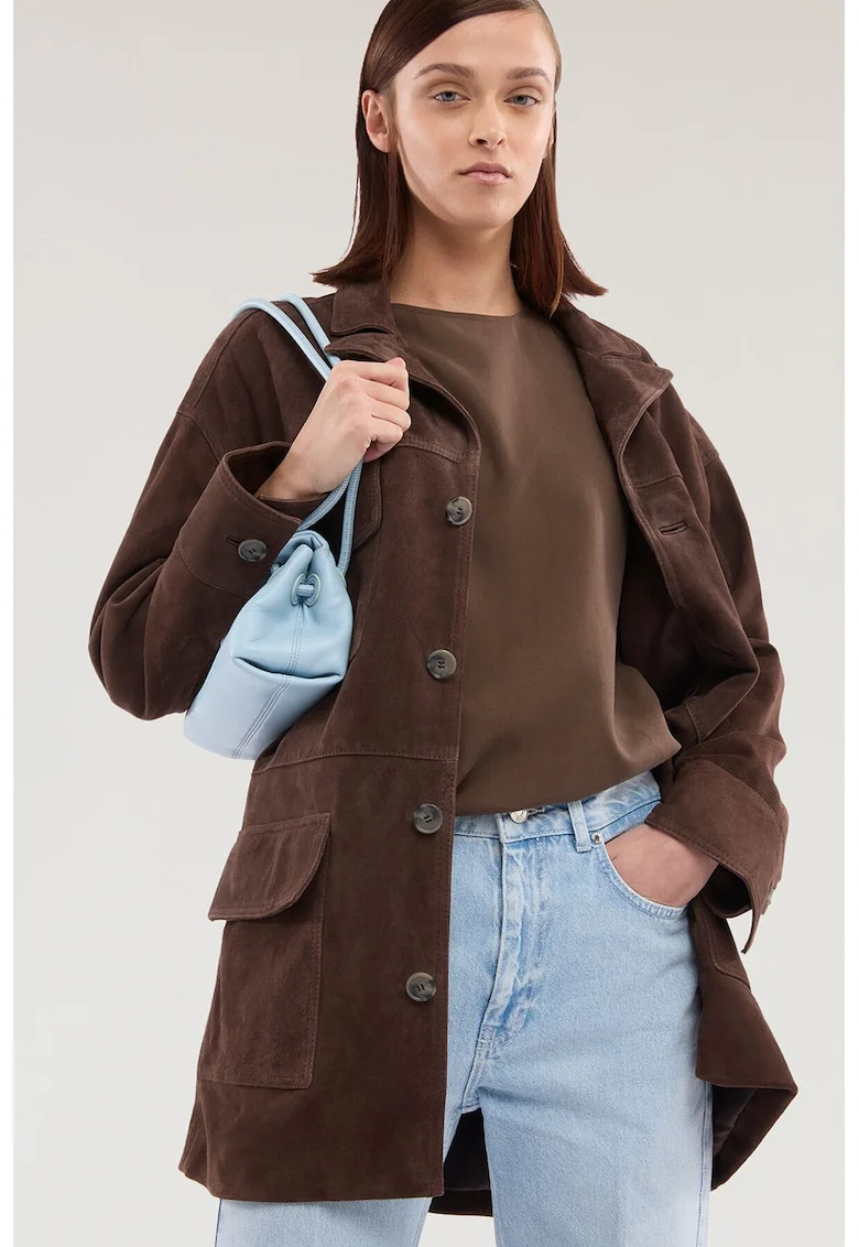 Bluza supradimensionata din lyocell, Maro inchis