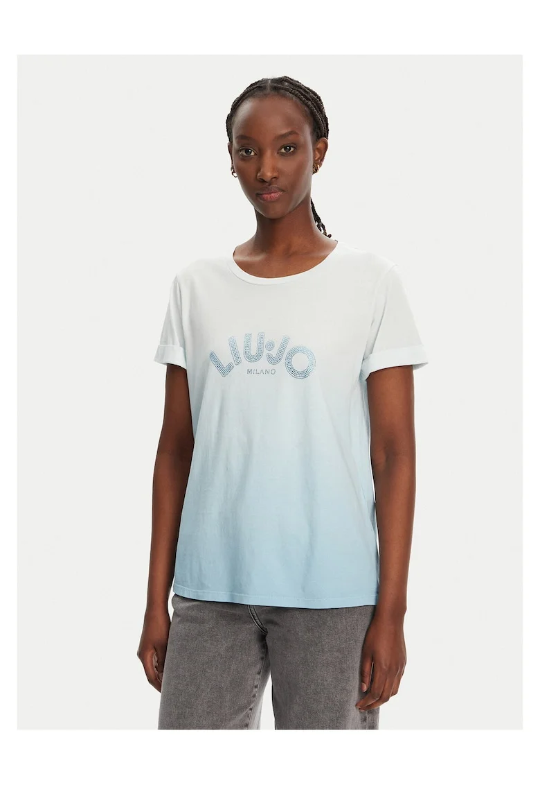 Tricou dama  bumbac, albastrudwqfwqd, Albastru