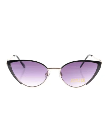 Ochelari de soare cat eye cu lentile degrade mov si detalii aurii