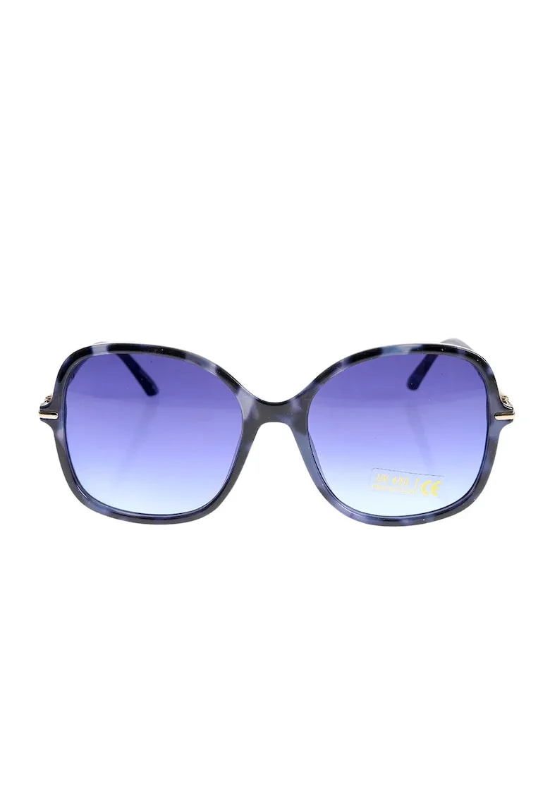 Ochelari de soare eleganti cu rama albastra si lentile degrade