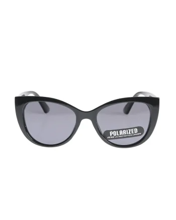 Ochelari de soare cat eye negri cu lentile polarizate UV400
