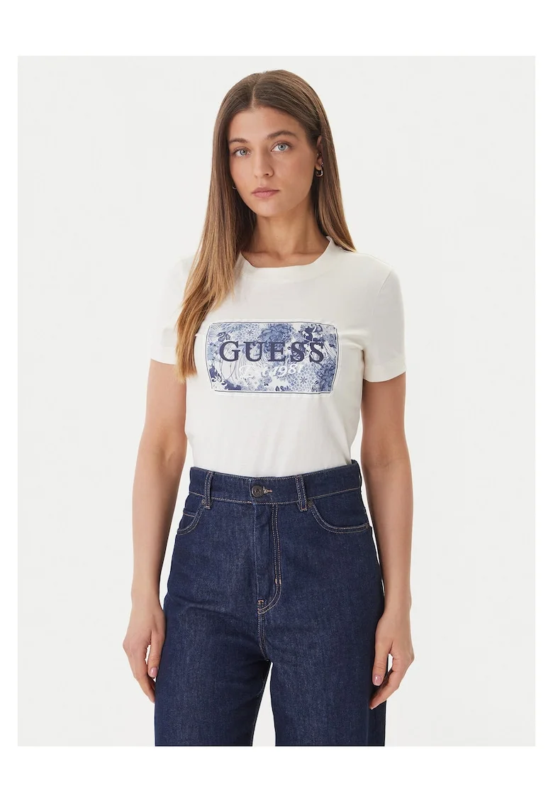 Tricou dama  bumbac, ecrudwqfwq, Ecru