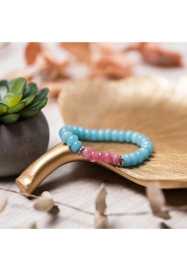 Bratara femei handmade din pietre semipretioase Angelite, Letitia