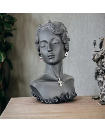 Colier fir transparent cu pandantiv inger din argint 925