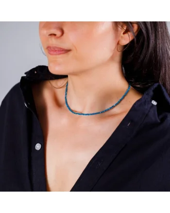 Colier choker Hetal din pietre semipretioase apatit natural