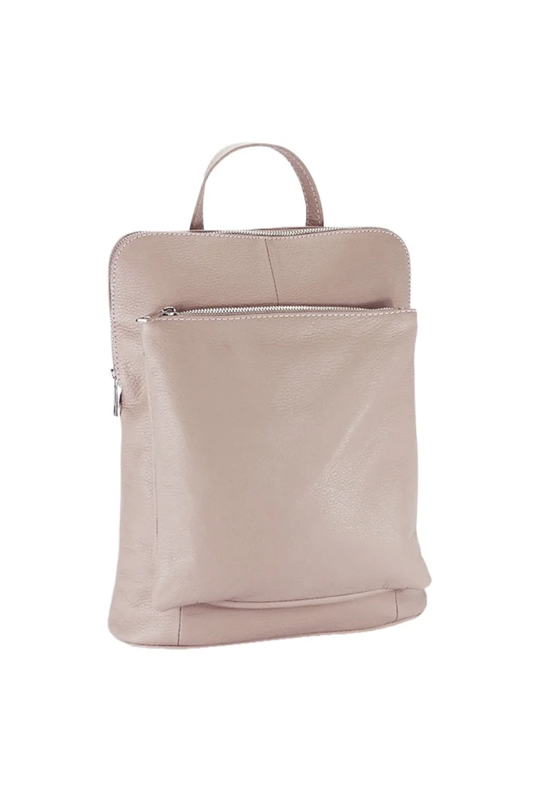 Rucsac roz din piele naturala 2 in1 negru 1441 123 19979, Roz