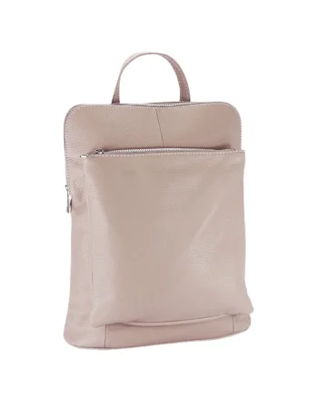 Rucsac roz din piele naturala 2 in1 negru 1441 123 19979, Roz